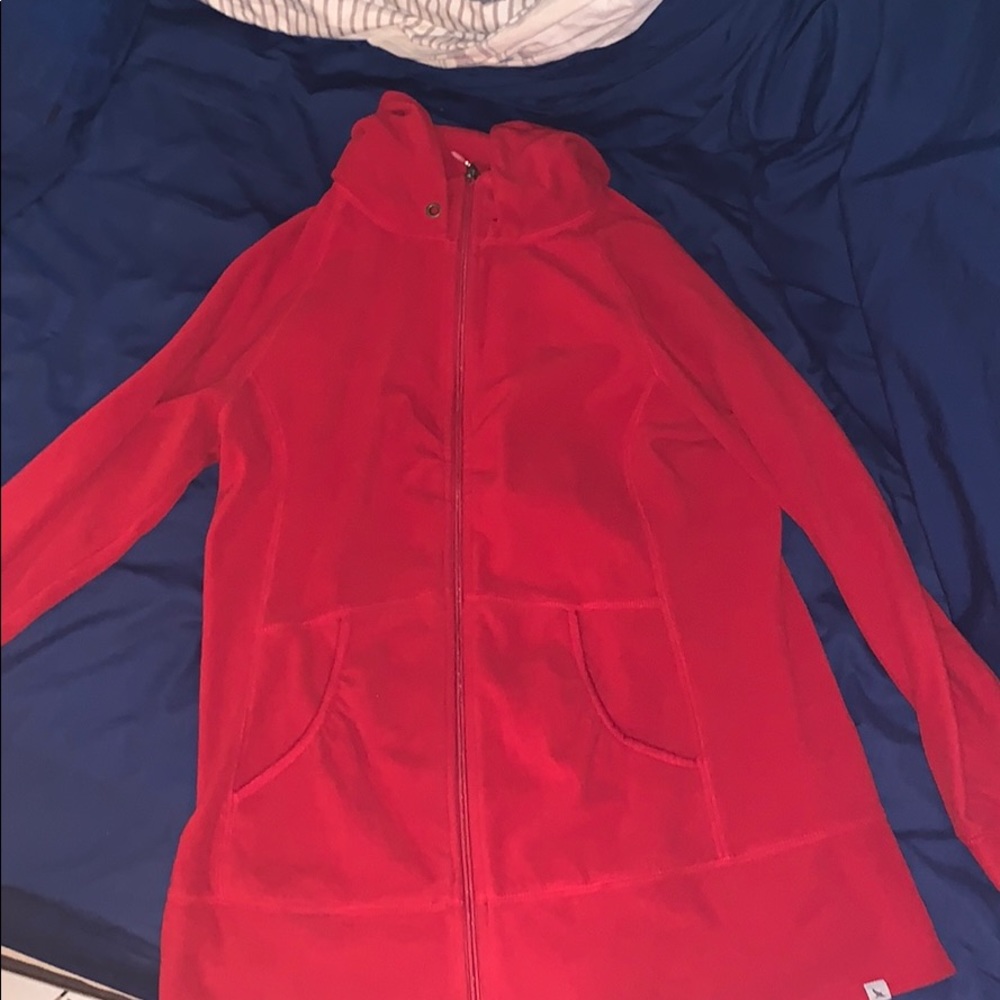Red Eddie Bauer full zip
